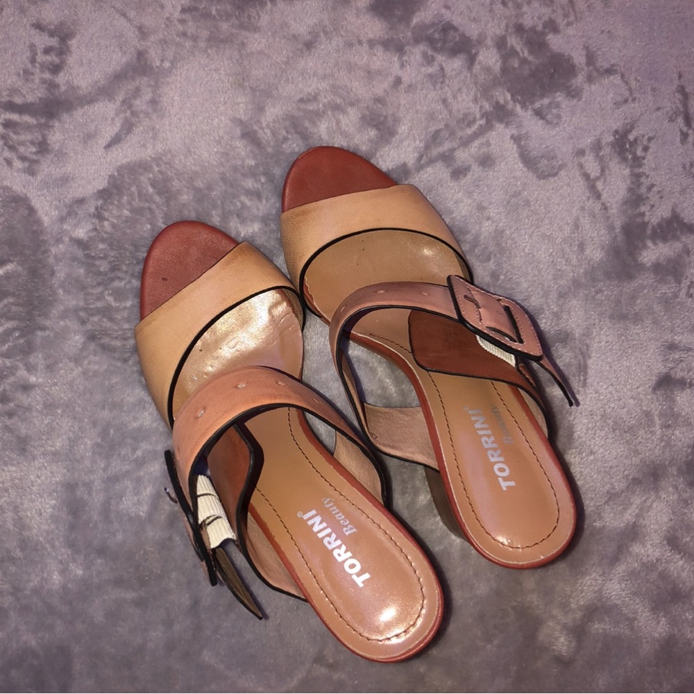 Torrini beauty nude/ brown open toe heeled sandals/ heels
